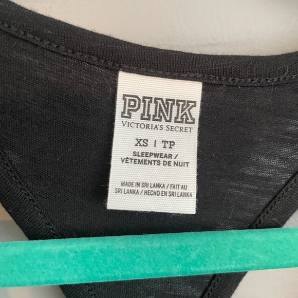 EUC Victoria's Secret Pink I Left My Heart in Chicago Black Tank Size XS - Picture 3 of 7